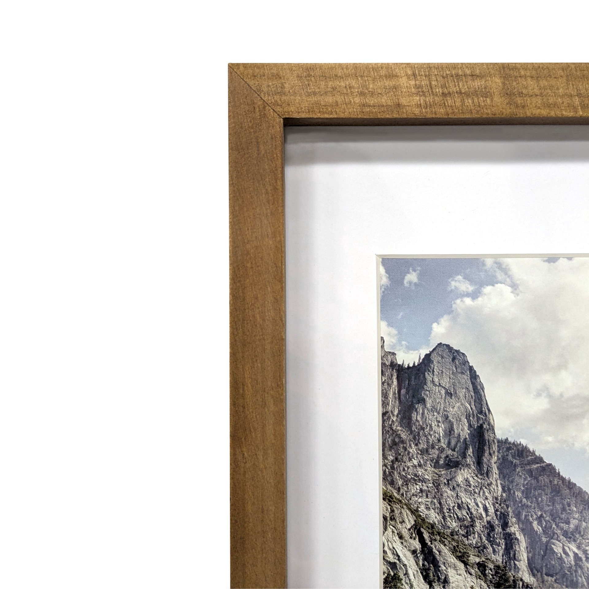 slide 6 of 6, Home Natural Walnut Stain Wood Frame With Mat By Studio Decor, 8 in x 10 in mat