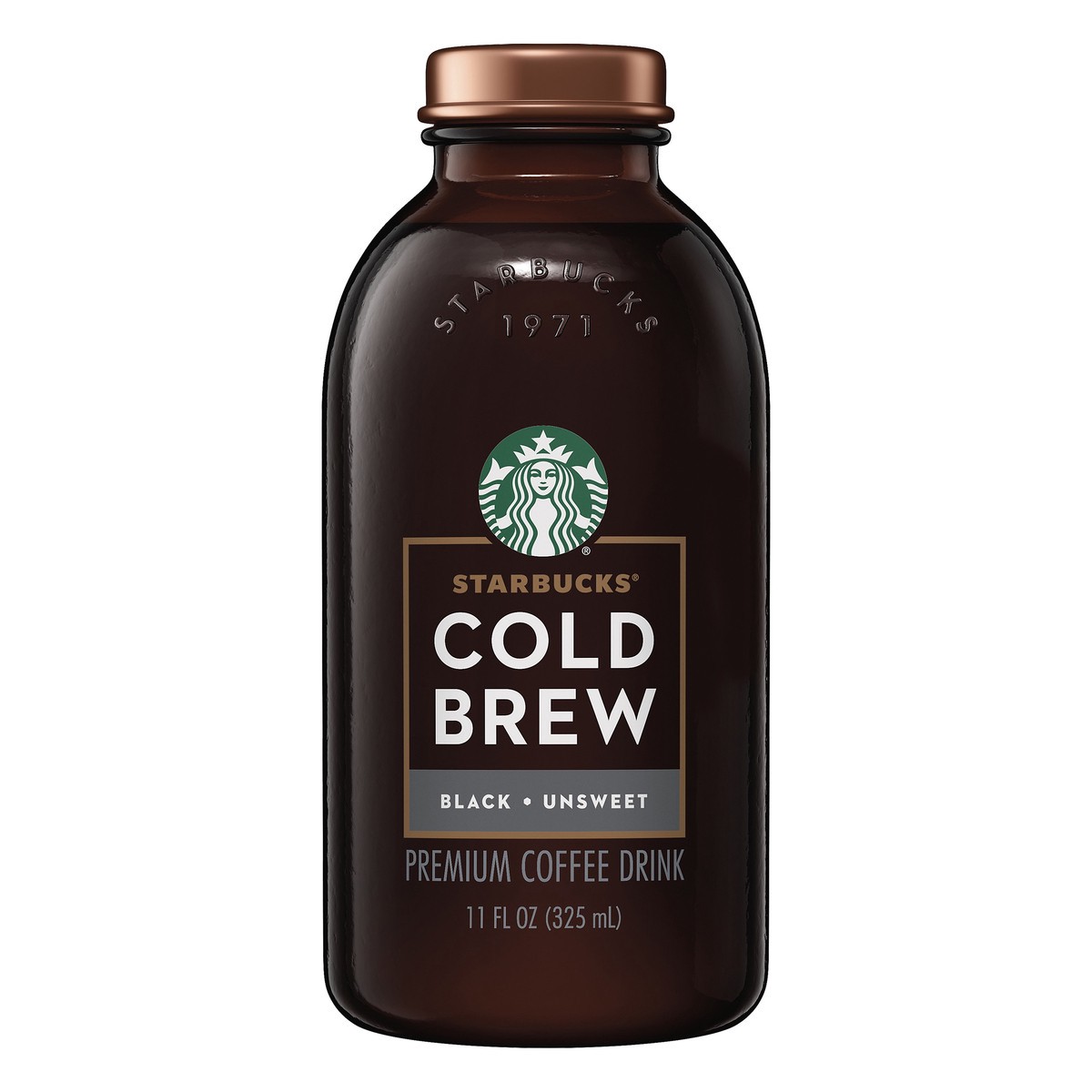 slide 1 of 4, Starbucks Cold Brew Black Unsweetened - 11 fl oz Bottle, 11 fl oz