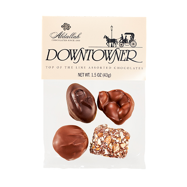 slide 1 of 1, Abdallah Candies Downtowner Chocolate Assortment, 1.5 oz