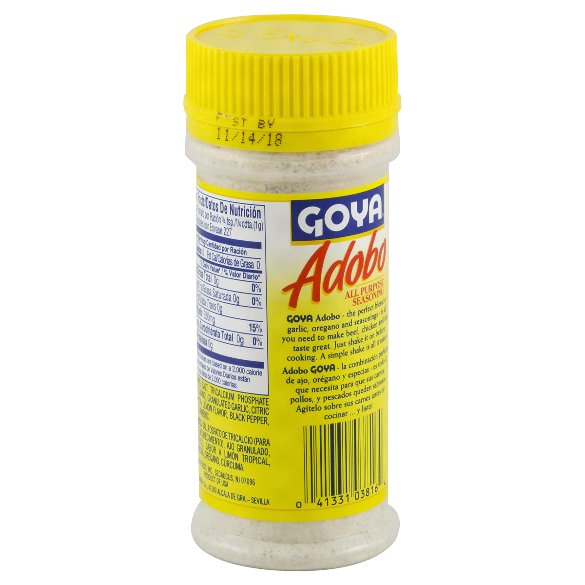 slide 3 of 4, Goya All Purpose Adobo Lemon & Pepper Seasoning 8 oz, 8 oz