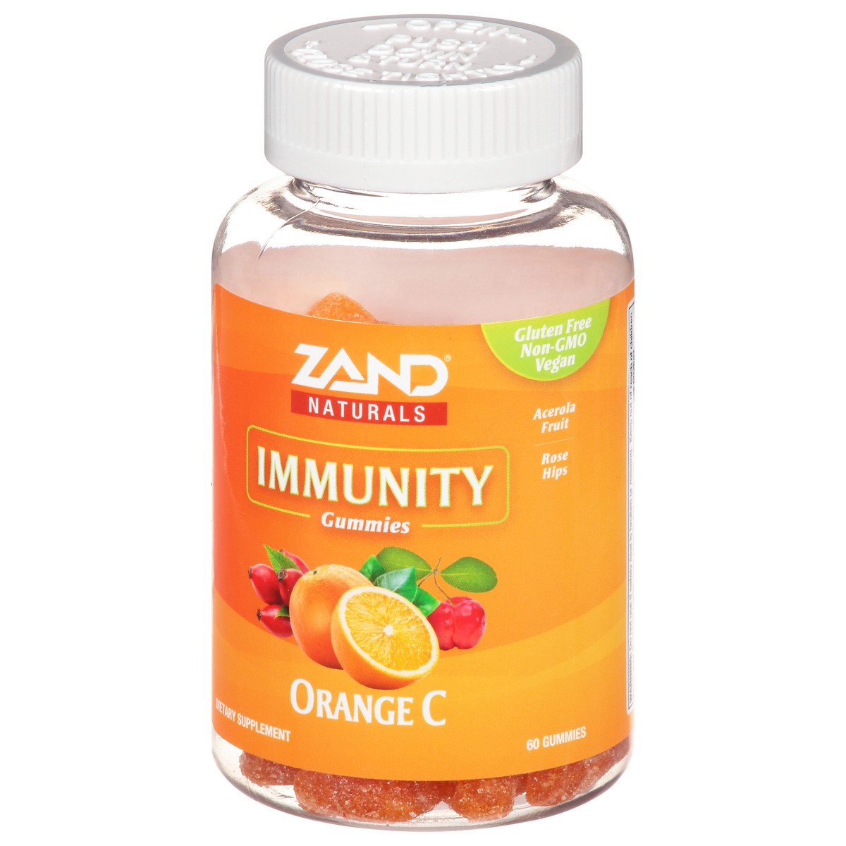 slide 3 of 9, Zand Orange Vitamin C Gummies, 60 ct