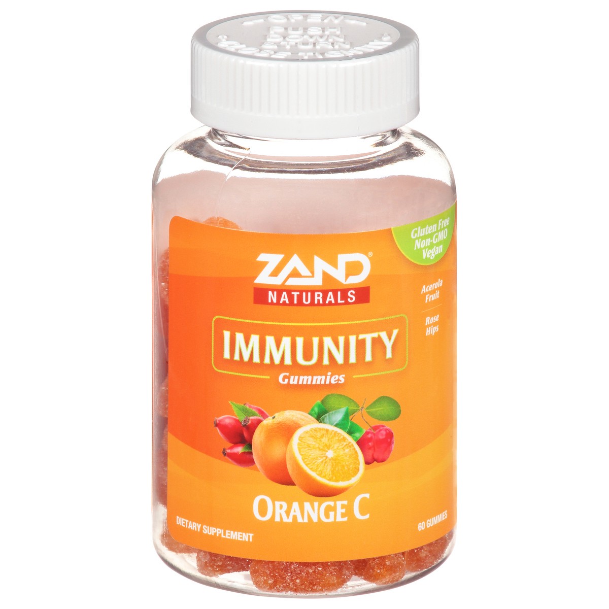 slide 1 of 9, Zand Orange Vitamin C Gummies, 60 ct