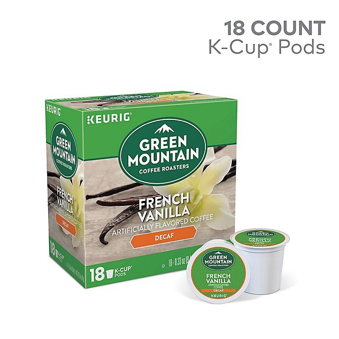 slide 6 of 9, Green Mountain Coffee Decaf French Vanilla Coffee Keurig K-Cup Pods, 18 ct