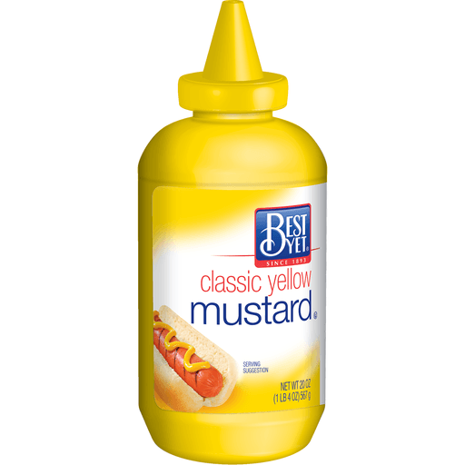 slide 1 of 1, Best Yet Sqeeze Mustard, 20 oz