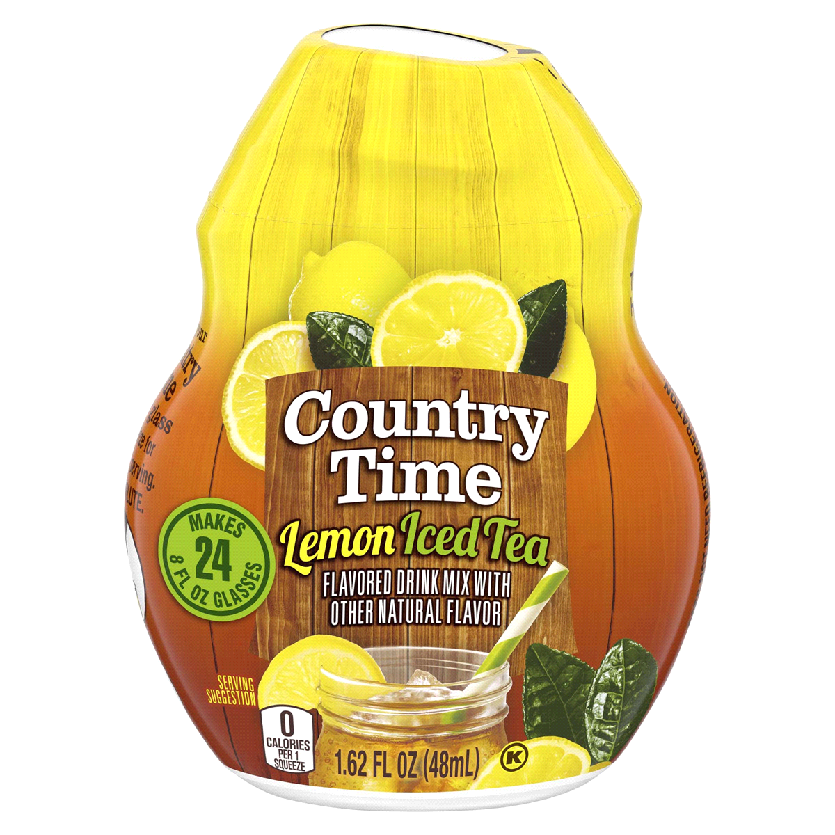 slide 1 of 1, Country Time Lemon Iced Tea Naturally Flavored Liquid Drink Mix, 1.62 fl oz Bottle, 1.62 fl. oz