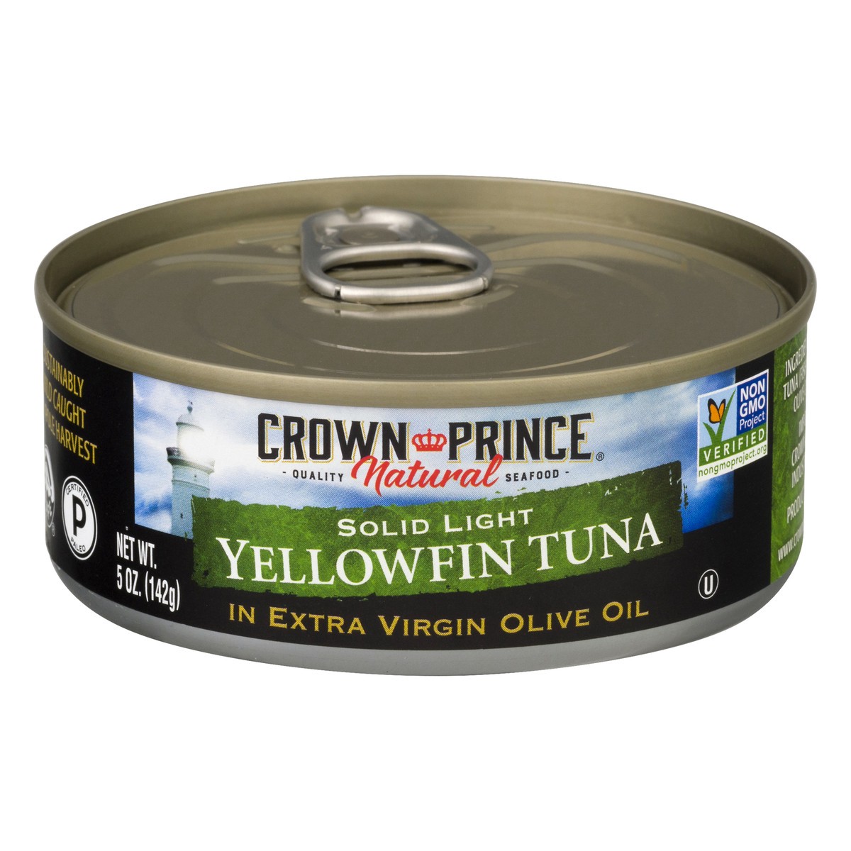 slide 1 of 9, Crown Prince Solid Light in Extra Virgin Olive Oil Yellowfin Tuna 5 oz, 5 oz