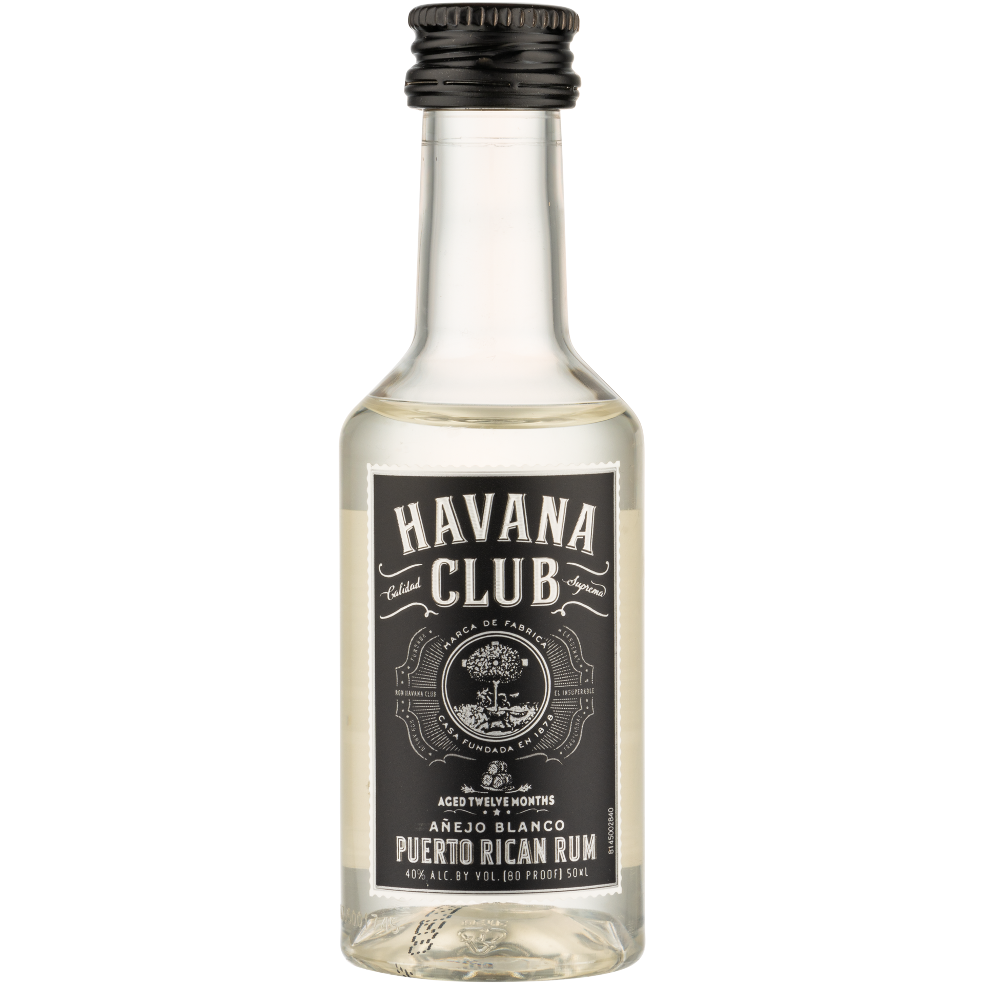 slide 1 of 2, Havana Club Anejo Blanco Rum 40% 5Cl/50Ml, 50 ml