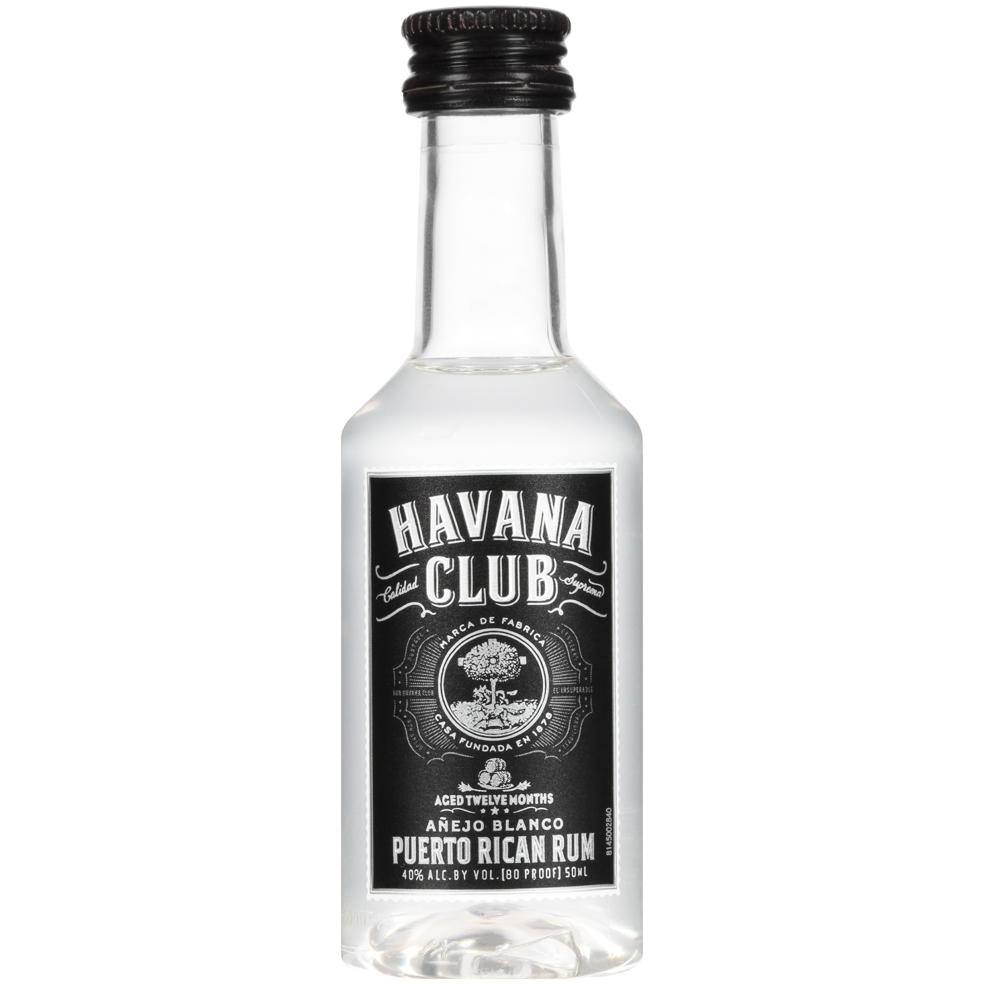 slide 1 of 1, Havana Club Anejo Blanco Puerto Rican Rum, 50 ml
