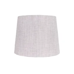 ROOM & RETREAT Home Silver Textured Modified Drum Shade