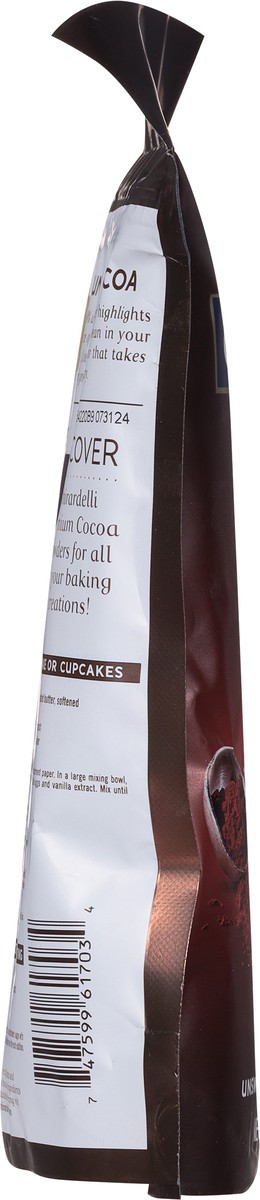 slide 9 of 9, GHIRARDELLI Premium Baking Cocoa 100% Unsweetened Cocoa Powder, 8 oz Bag, 8 oz