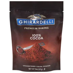 Ghirardelli Premium Baking Cocoa 100% Unsweetened Cocoa Powder, 8 oz Bag