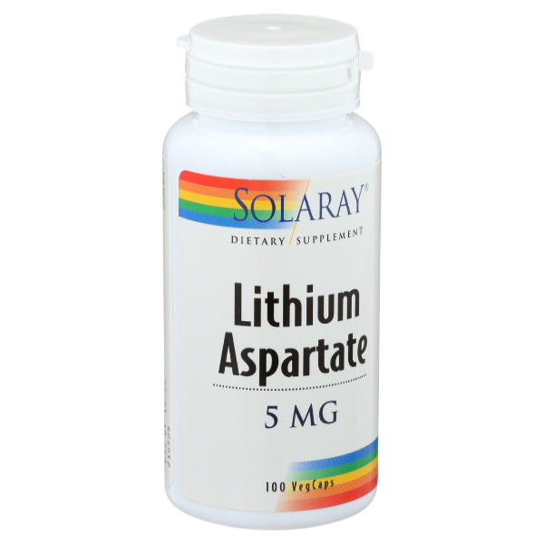 slide 1 of 1, Solaray Lithium Aspartate Capsule, 1 ct