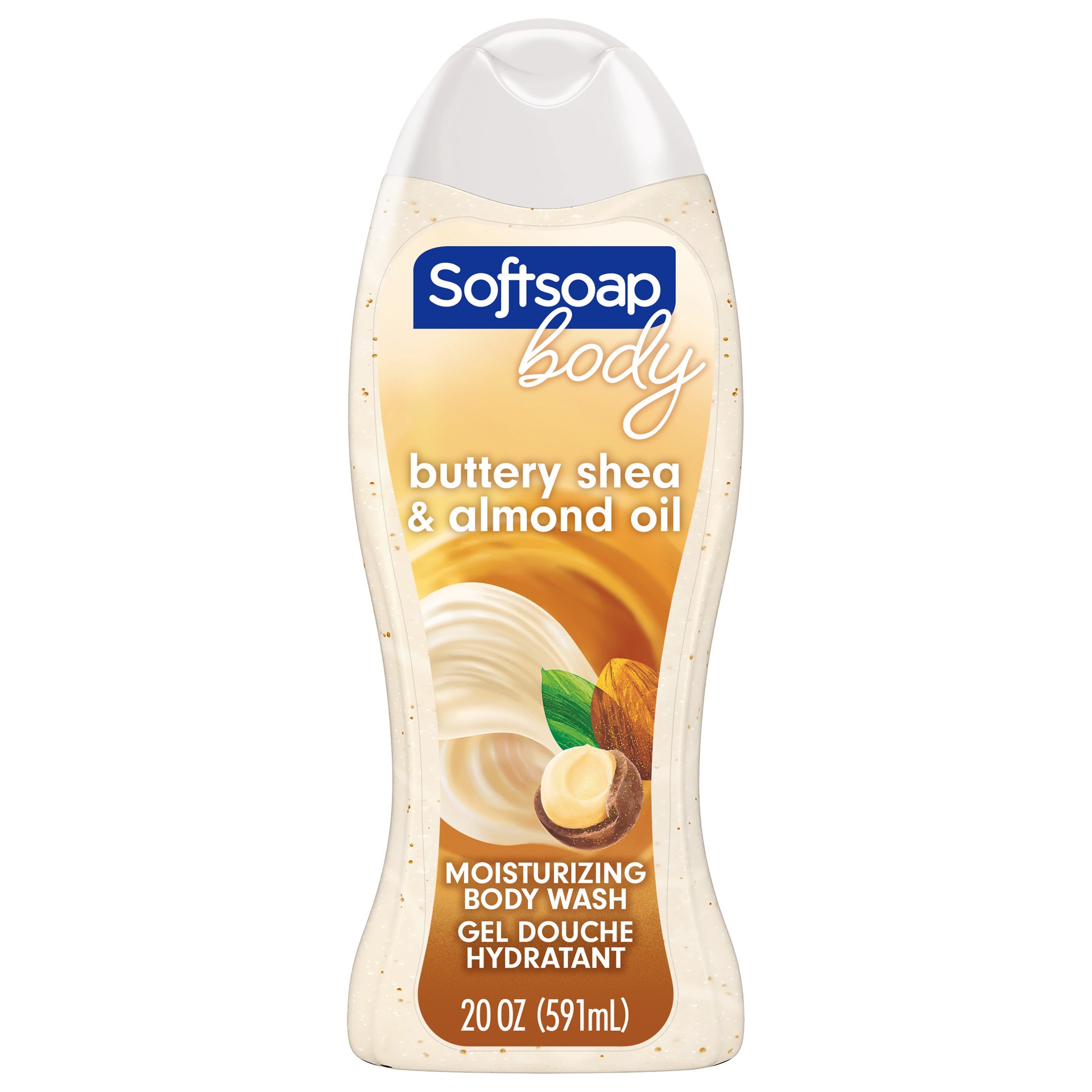 slide 1 of 8, Softsoap Moisturizing Body Wash, Shea and Almond Oil, 20 Oz., 20 fl oz