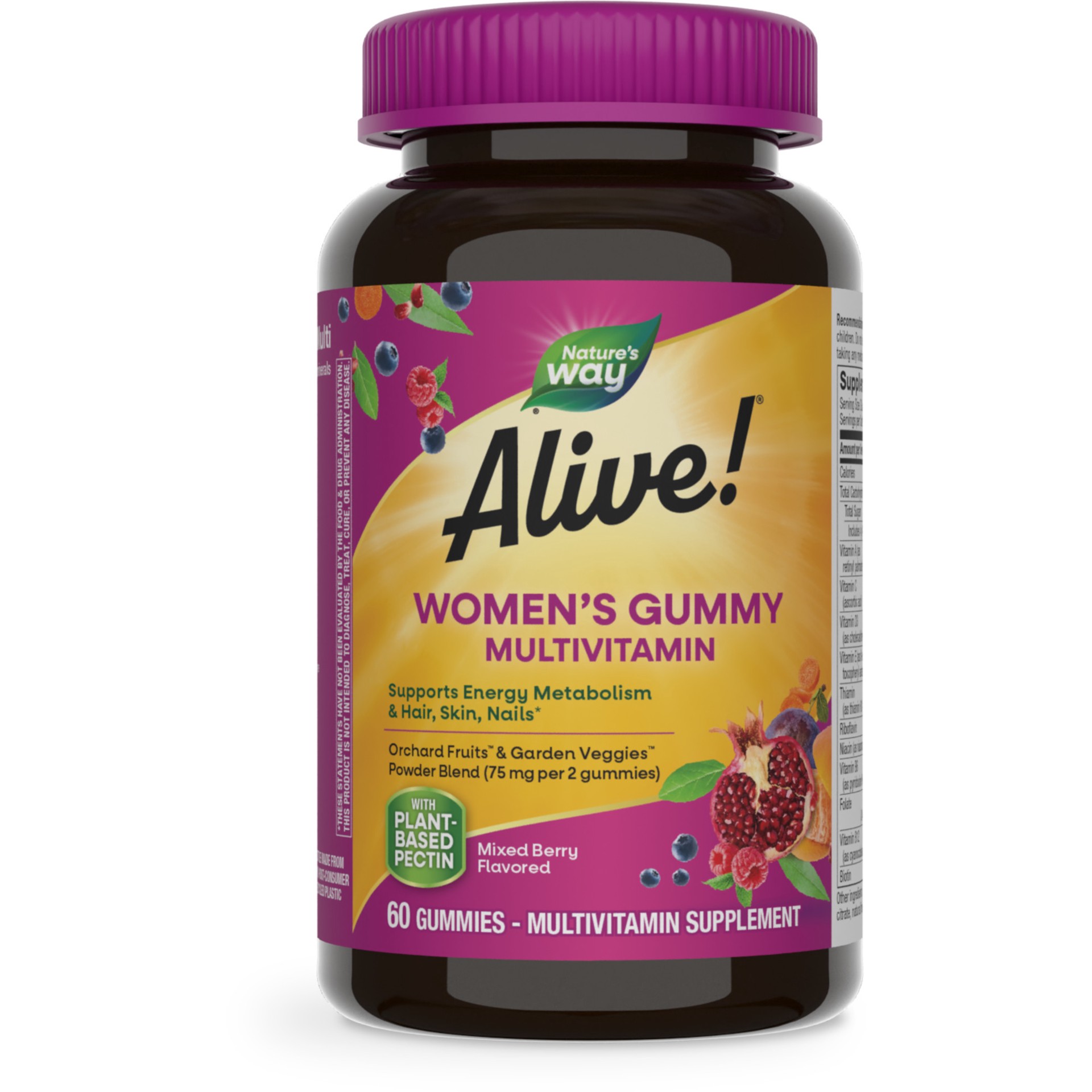 slide 1 of 4, Nature's Way Alive! Women's Gummy Mixed Berry Flavored Multivitamin 60 Gummies, 60 ct