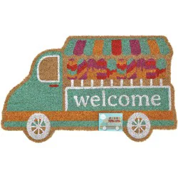 Destination Holiday Welcome Ice Cream Truck Coir Mat