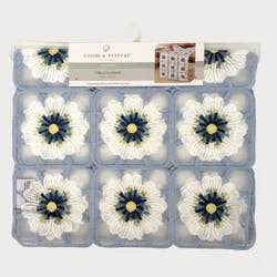 Room & Retreat Oneta Floral Runner, Blue, 14 In X 70 In
