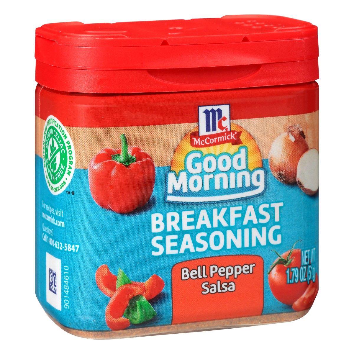 slide 2 of 10, McCormick Good Morning Bell Pepper Salsa Breakfast Seasoning 1.79 oz. Bottle, 1.79 oz