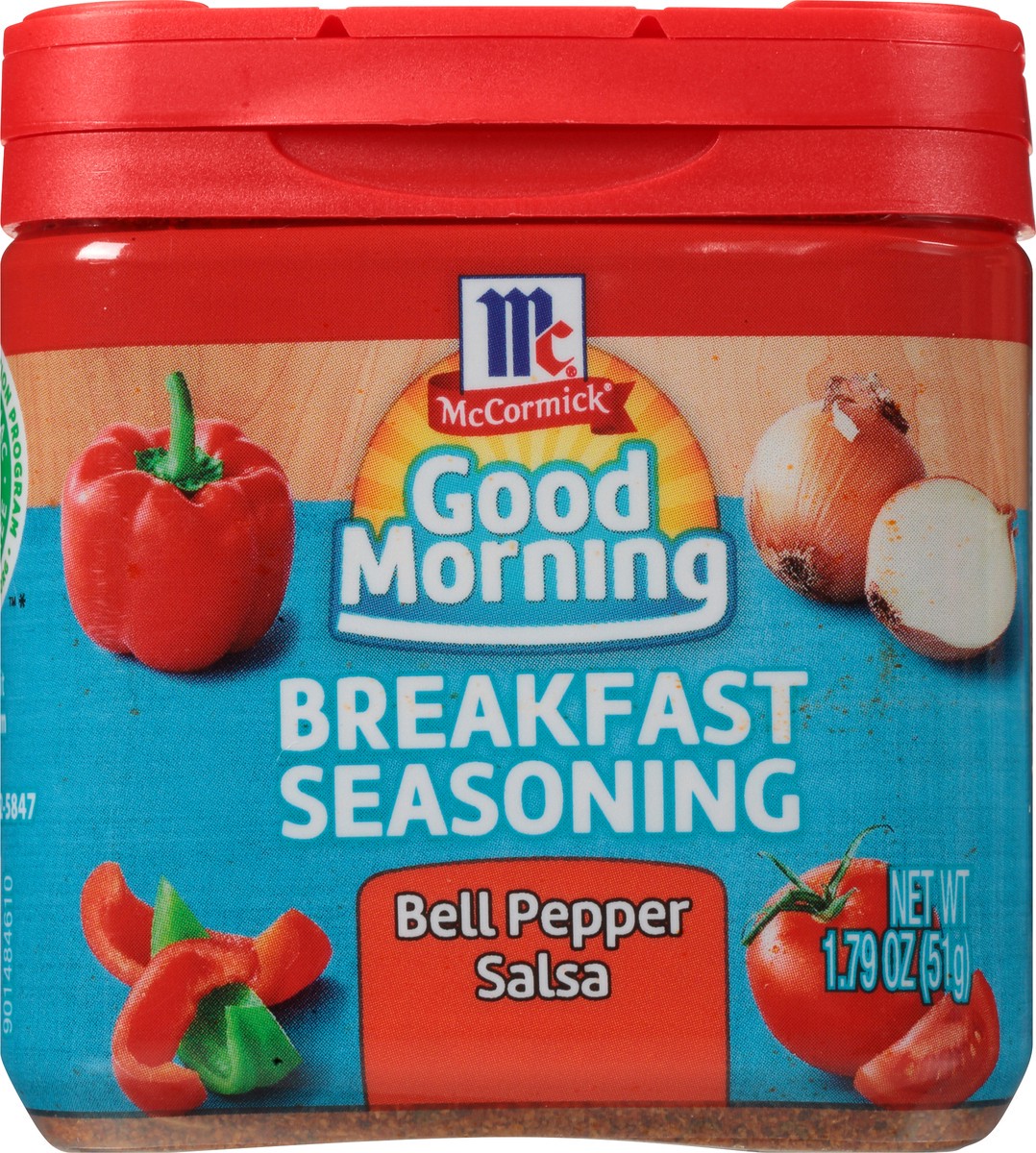 slide 1 of 10, McCormick Good Morning Bell Pepper Salsa Breakfast Seasoning 1.79 oz. Bottle, 1.79 oz