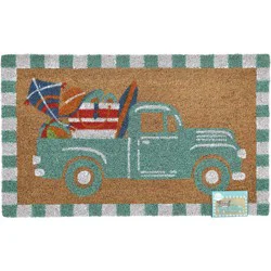 Destination Holiday Summer Truck Coir Mat