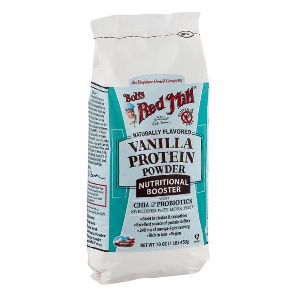 slide 1 of 1, Bob's Red Mill Vanilla Protein Powder With Chia, 16 oz