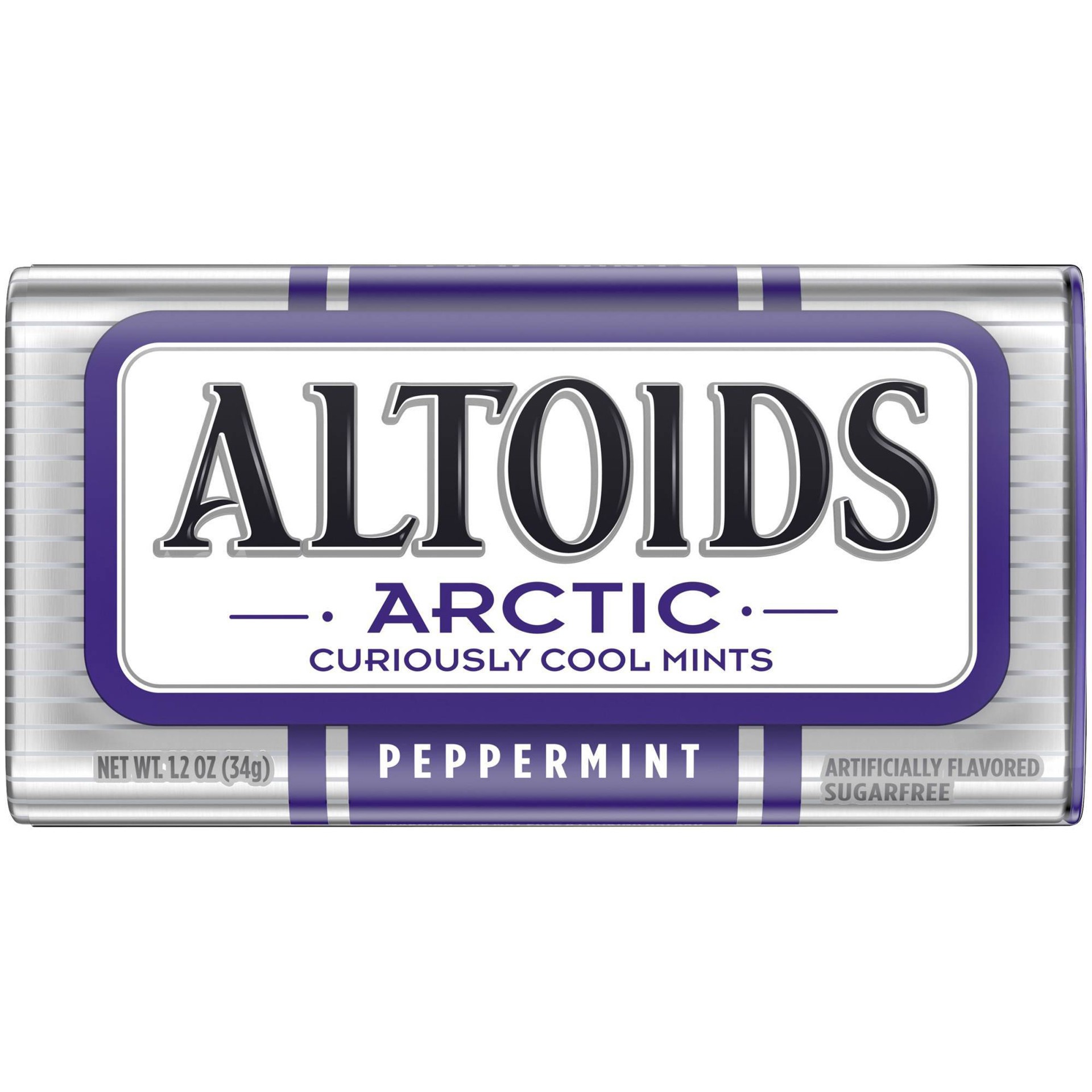 slide 1 of 36, Altoids Arctic Curiously Cool Peppermints, 1.2 oz