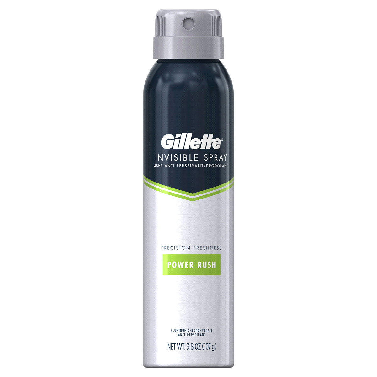 slide 2 of 3, Gillette Power Rush Invisible Spray Anti-perspirant & Deodorant, 3.8 oz