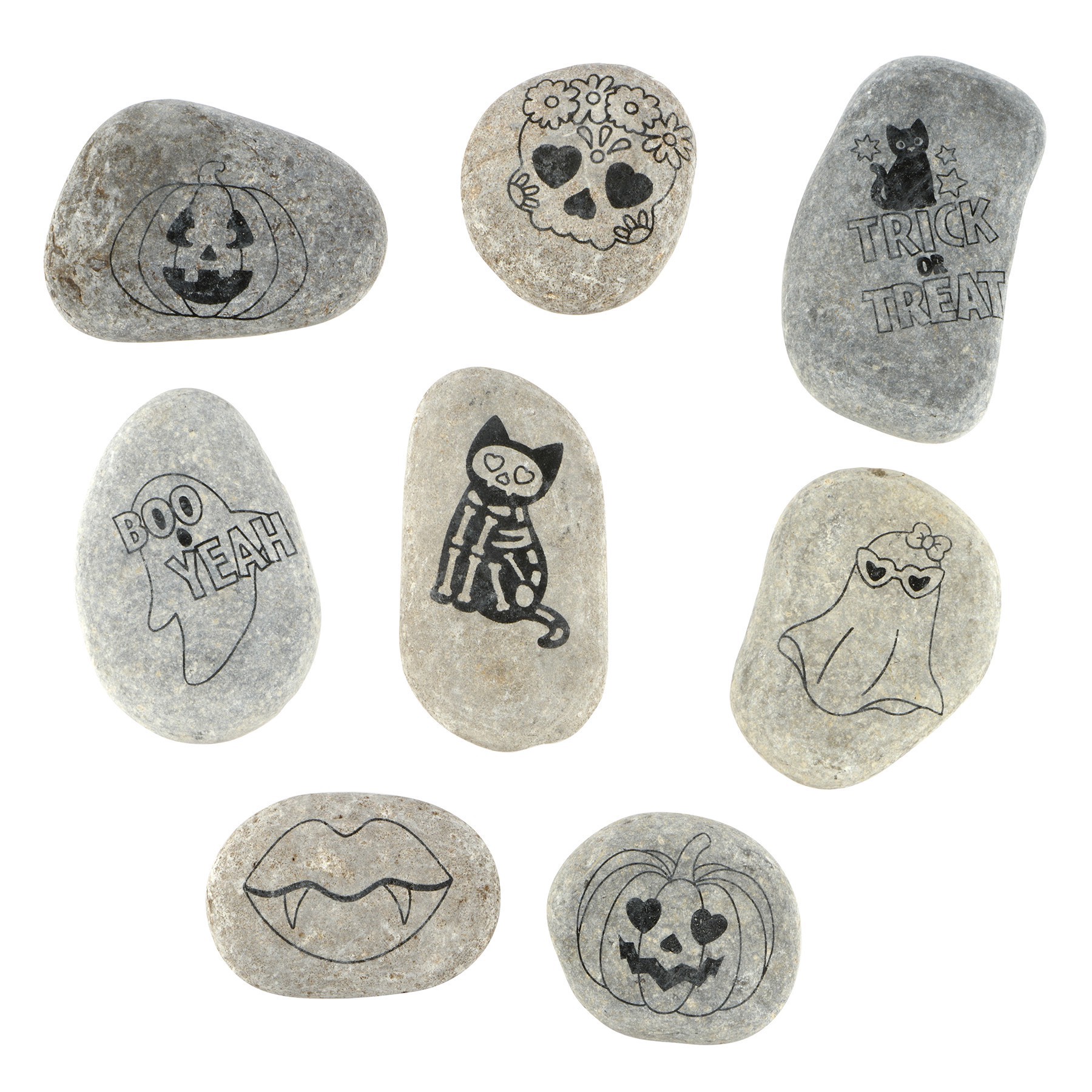 slide 4 of 4, Sweet & Spooky Rock Art Craft Kit By Creatology, 2 in x 2.75 in