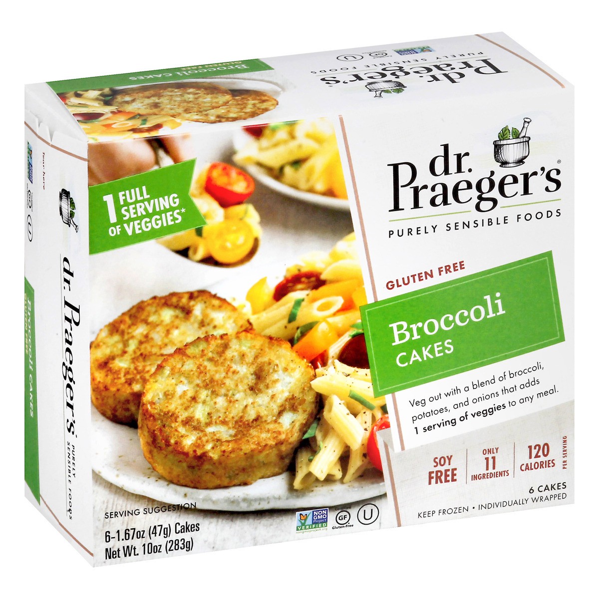 slide 3 of 13, Dr. Praeger's Broccoli Cakes, 10 oz