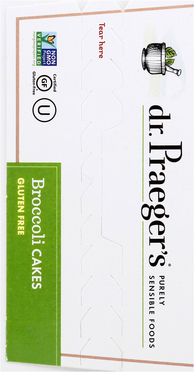 slide 8 of 13, Dr. Praeger's Broccoli Cakes, 10 oz