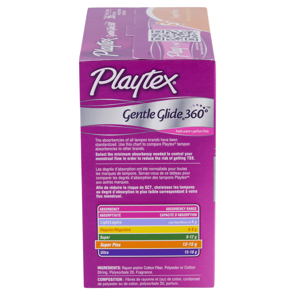 slide 2 of 6, Playtex Simply Gentle Glide Tampons Scented Super Plus Absorbency - 36 Count, 36 ct