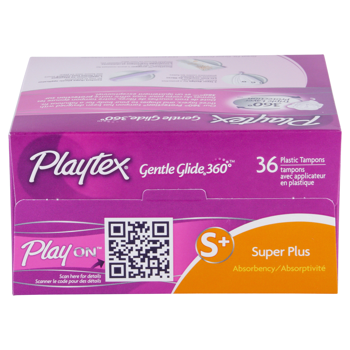 slide 4 of 6, Playtex Simply Gentle Glide Tampons Scented Super Plus Absorbency - 36 Count, 36 ct