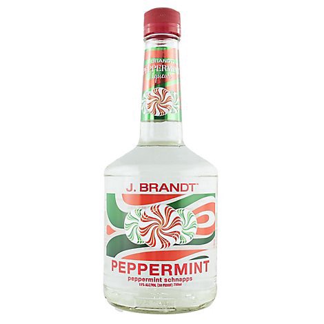 slide 1 of 1, J Brandt Peppermint Schnapps 750 ml, 750 ml