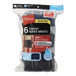 Hanes Men's ComfortSoft Waistband Boxer Briefs, Assorted, Small