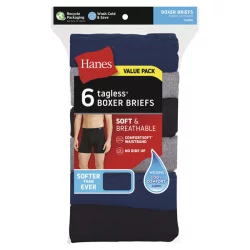 Hanes Men's ComfortSoft Waistband Boxer Briefs, Assorted, Small