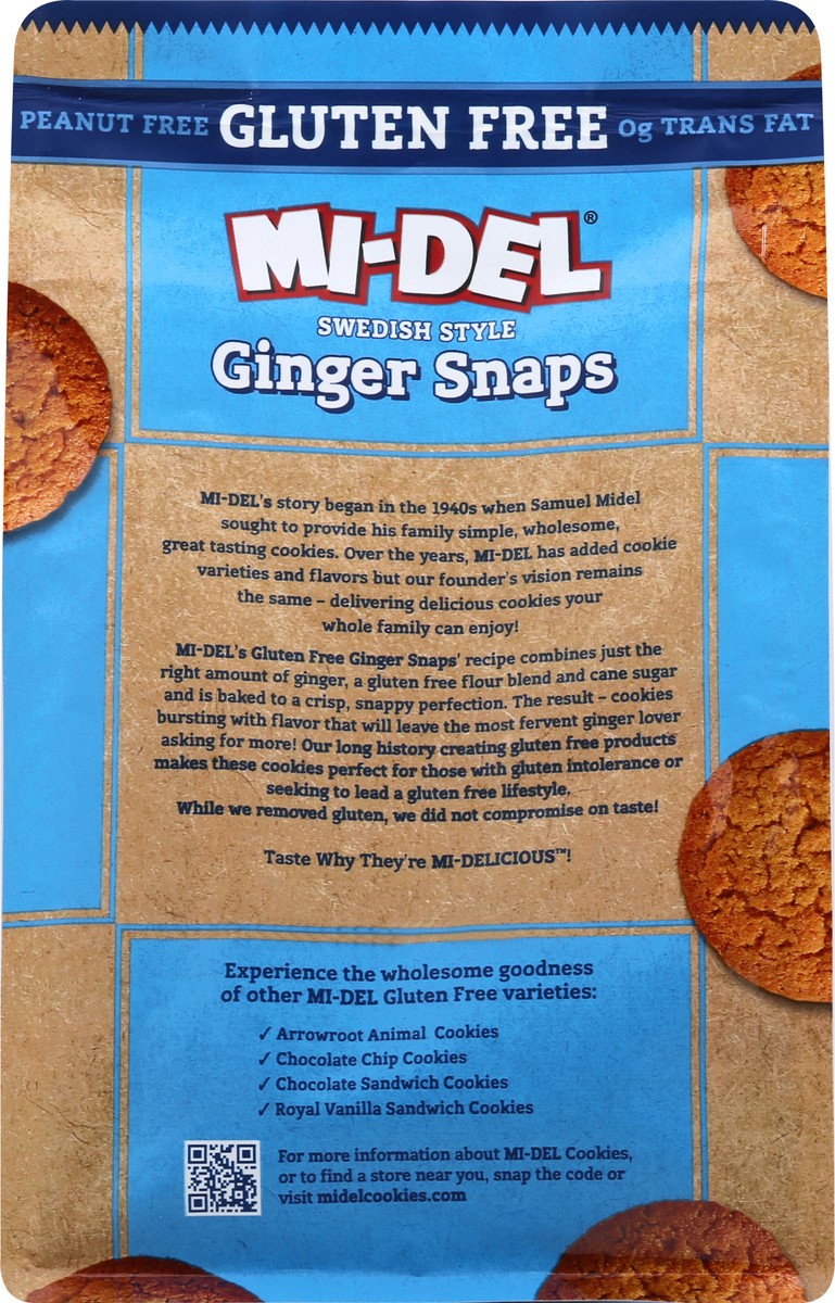 slide 2 of 12, MI-Del Midel Gluten Free Ginger Snaps, 8 oz