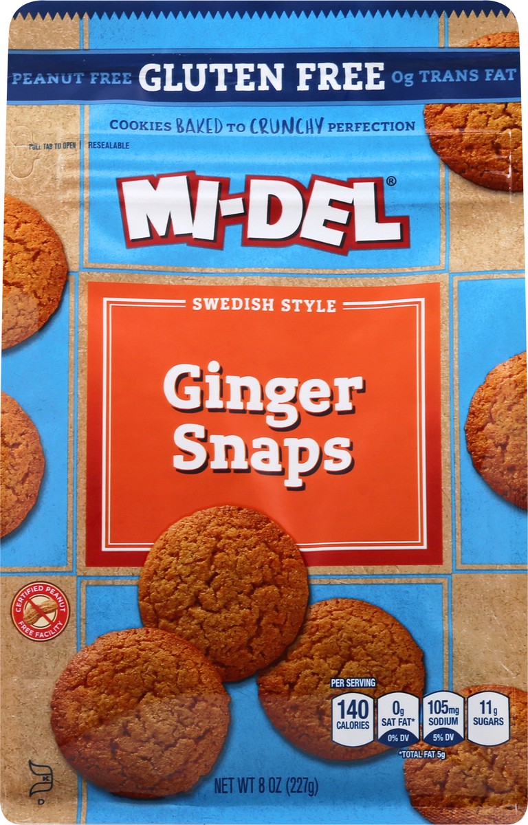 slide 5 of 12, MI-Del Midel Gluten Free Ginger Snaps, 8 oz
