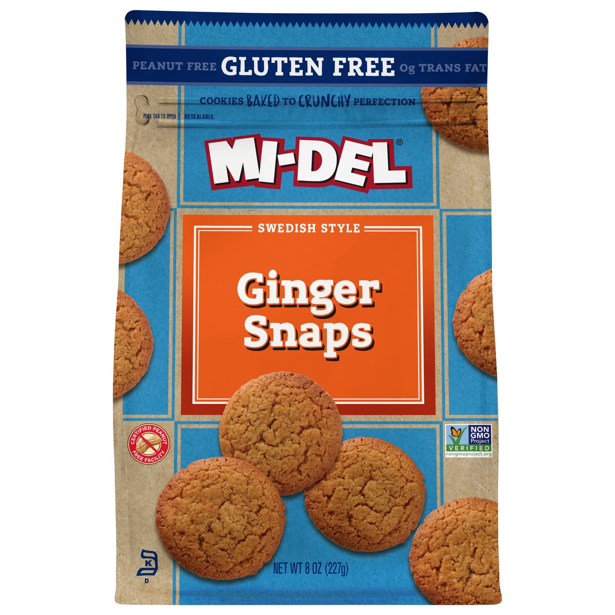 slide 1 of 12, MI-Del Ginger Snaps, 8 oz