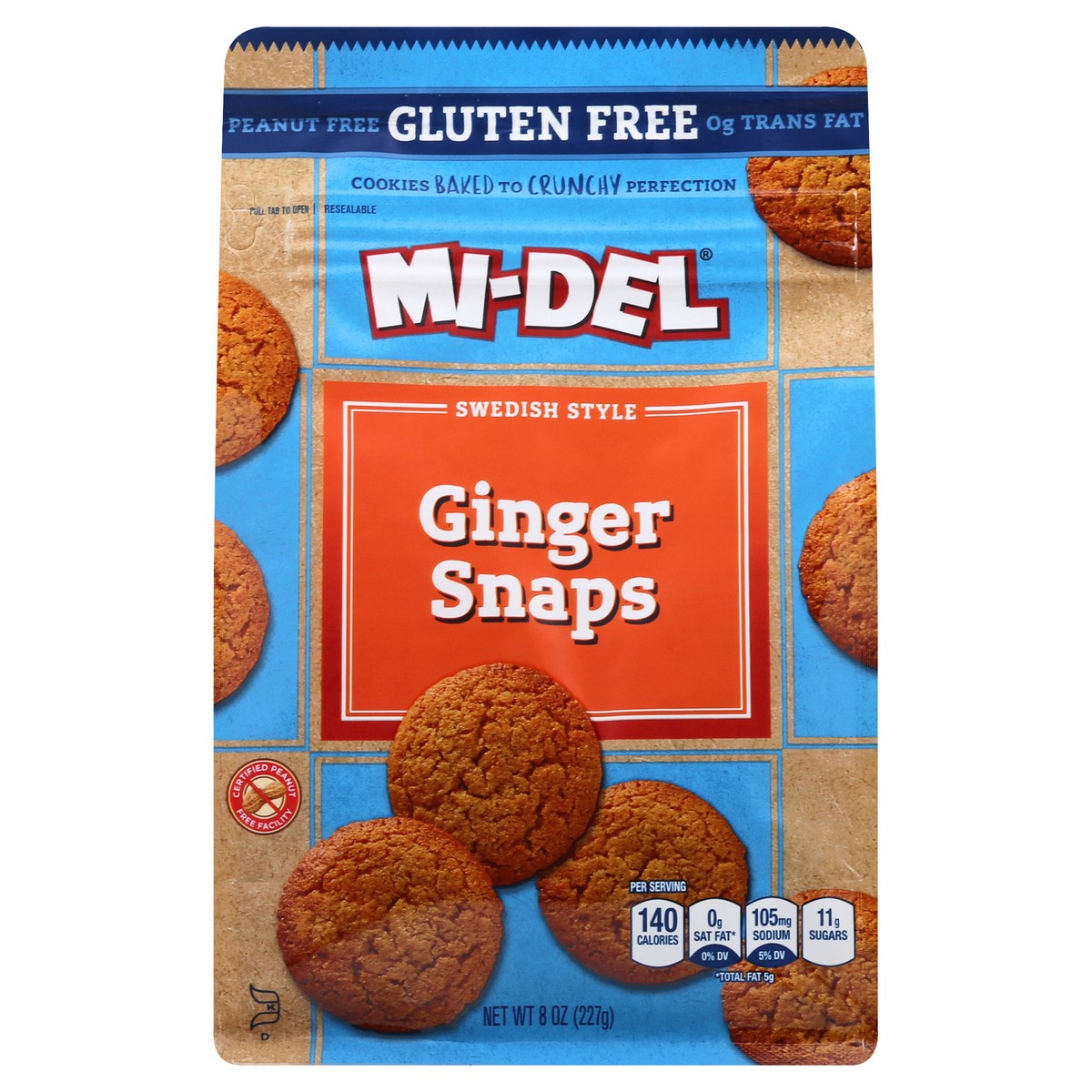 slide 9 of 12, MI-Del Midel Gluten Free Ginger Snaps, 8 oz