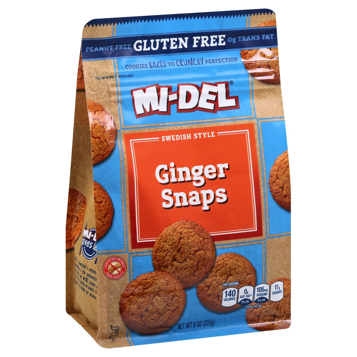 slide 10 of 12, MI-Del Midel Gluten Free Ginger Snaps, 8 oz
