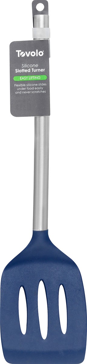 slide 3 of 9, Tovolo Slotted Turner Blue, 1 ct