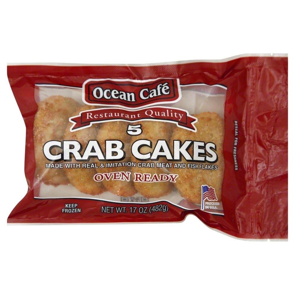 slide 1 of 2, Ocean Cafe Crab Cakes, 17 oz