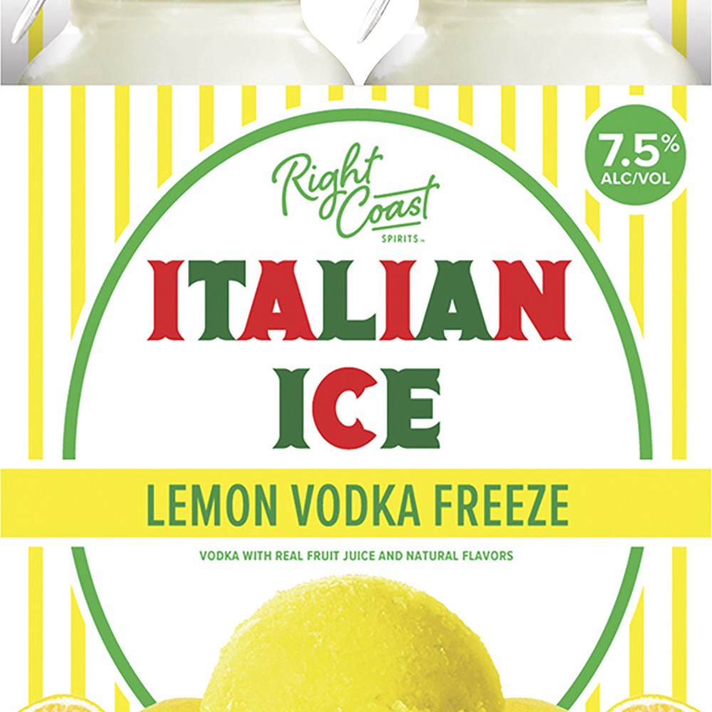 slide 1 of 1, Italian Ice Lemon Vodka Freeze, 4 ct; 375 oz
