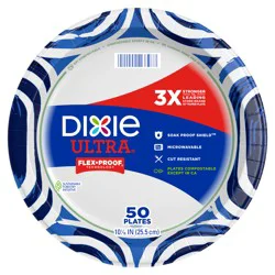 Dixie Ultra Compostable 10 Inch Plates, 50 Count