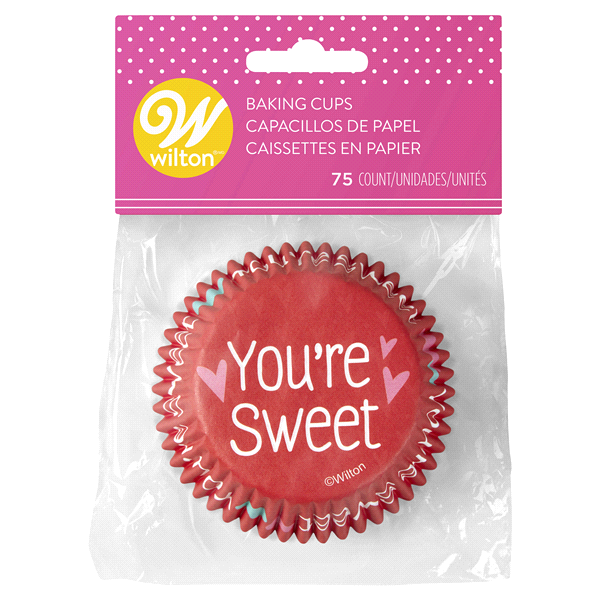 slide 1 of 3, Wilton You're Sweet Disposable Baking Cups, 75 ct