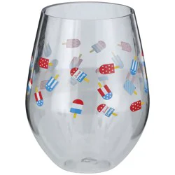 Destination Holiday Stemless Wine Glass - Popsicles
