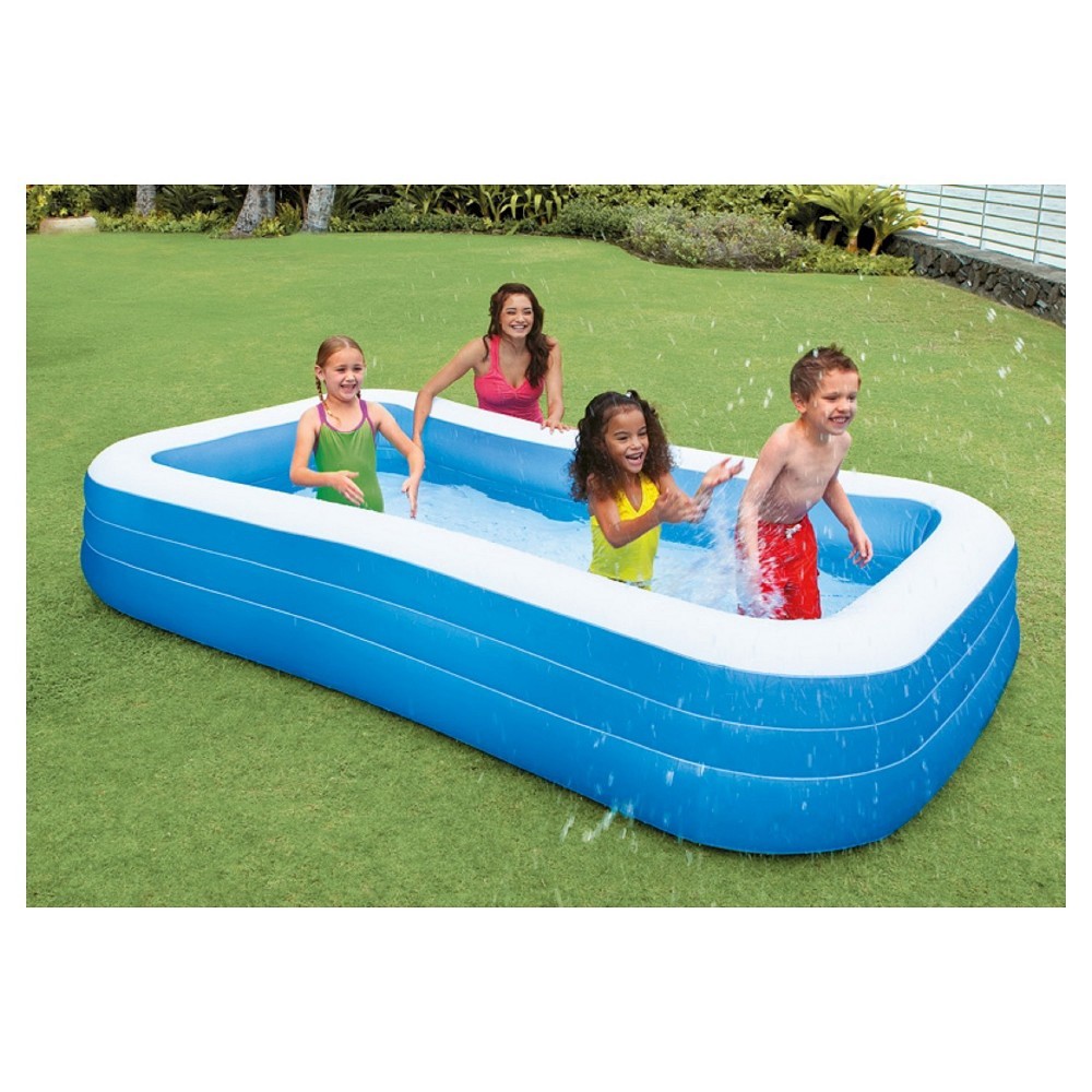 slide 3 of 4, Intex Swim Center Family Inflatable Pool, 120 in x 72 in x 22 in