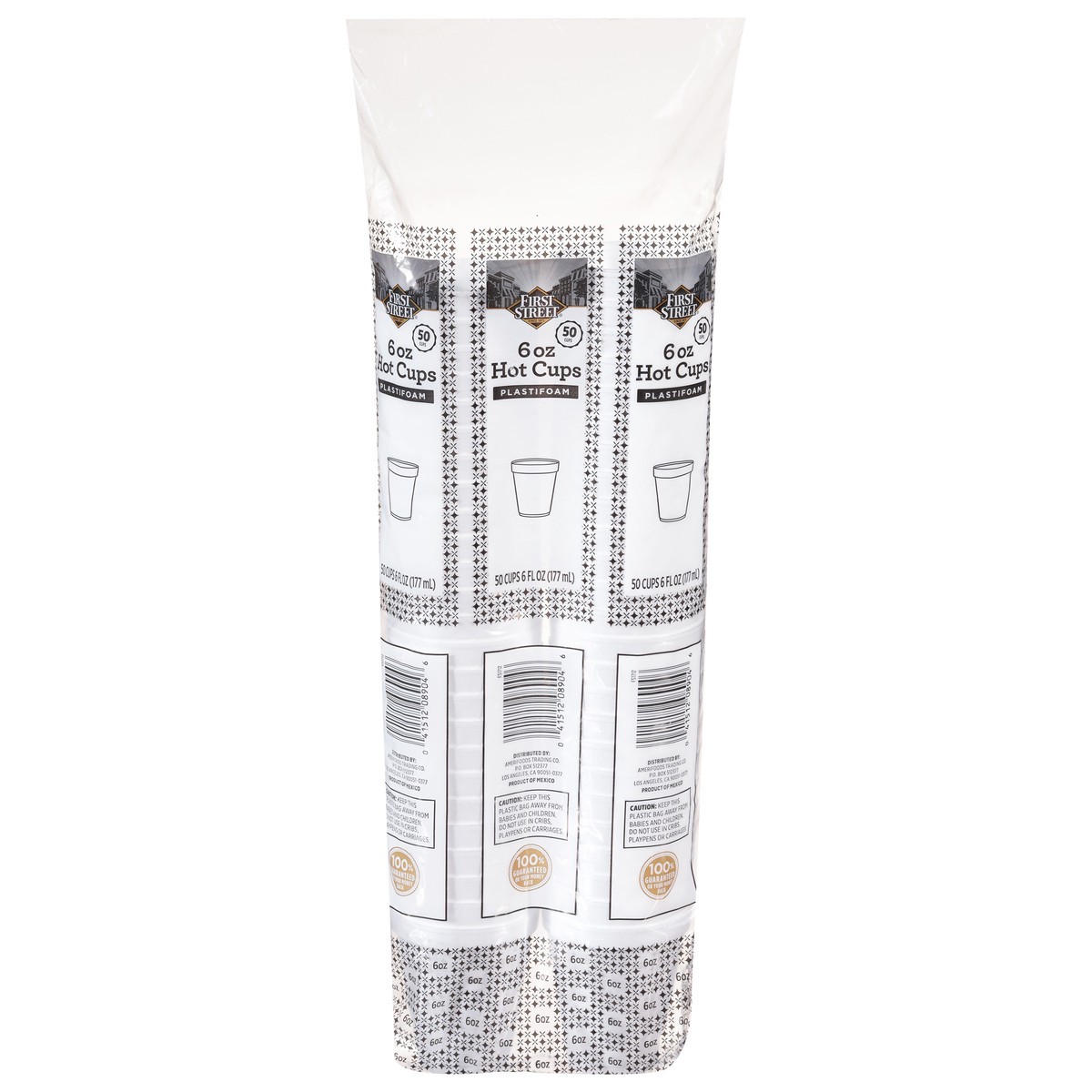 slide 5 of 12, Cb02 First Street Cup Foam White 6 Oz (BULK), 50 ct