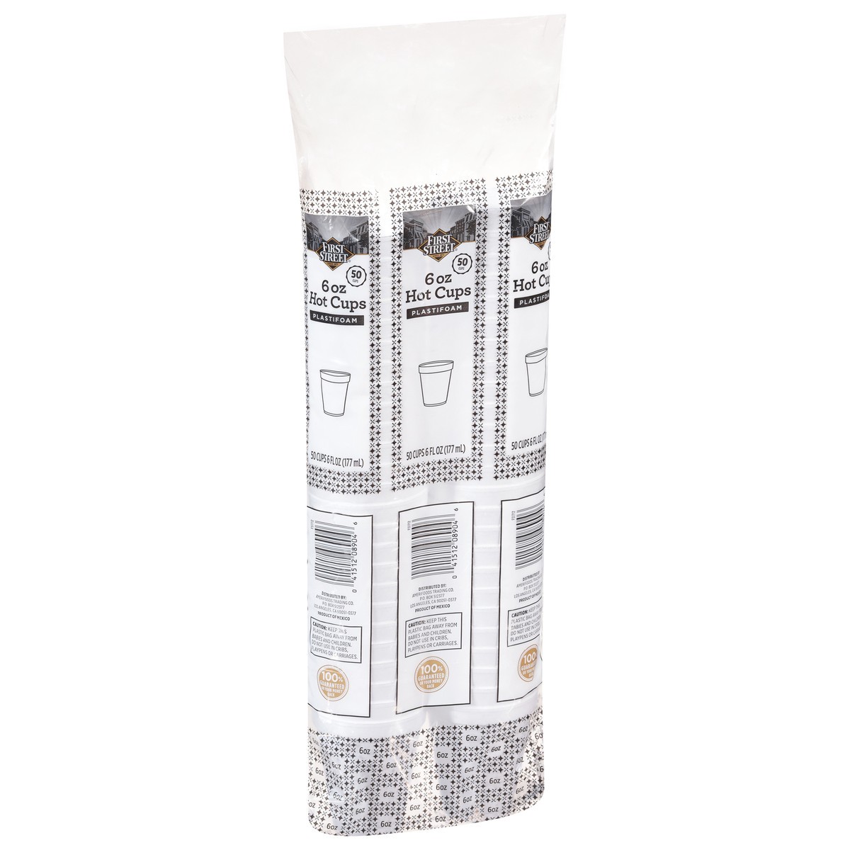 slide 3 of 12, Cb02 First Street Cup Foam White 6 Oz (BULK), 50 ct