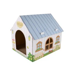Whisker City Cottage Corrugate Cat Scratcher