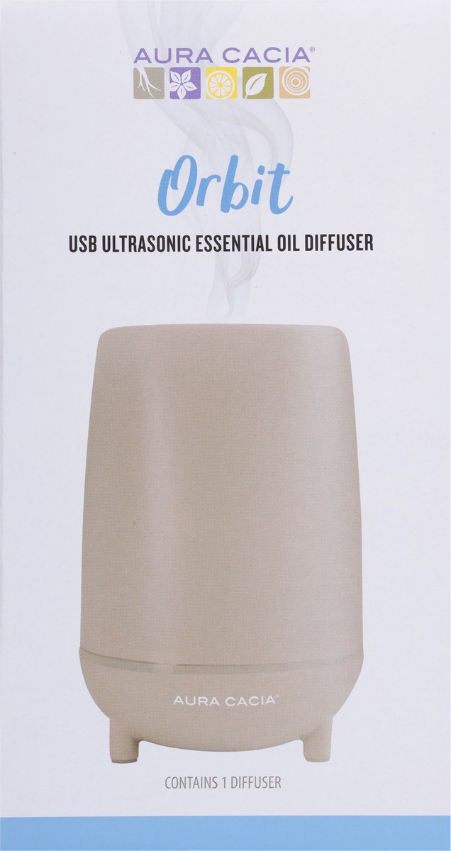 slide 2 of 9, Aura Cacia Orbit Ultrasonic USB Essential Oil Diffuser 1 ea, 1 ct